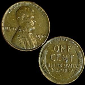 1944s Wheat Cent Repunched Mint Die Clash Doubled Die Lamination Error Back Read